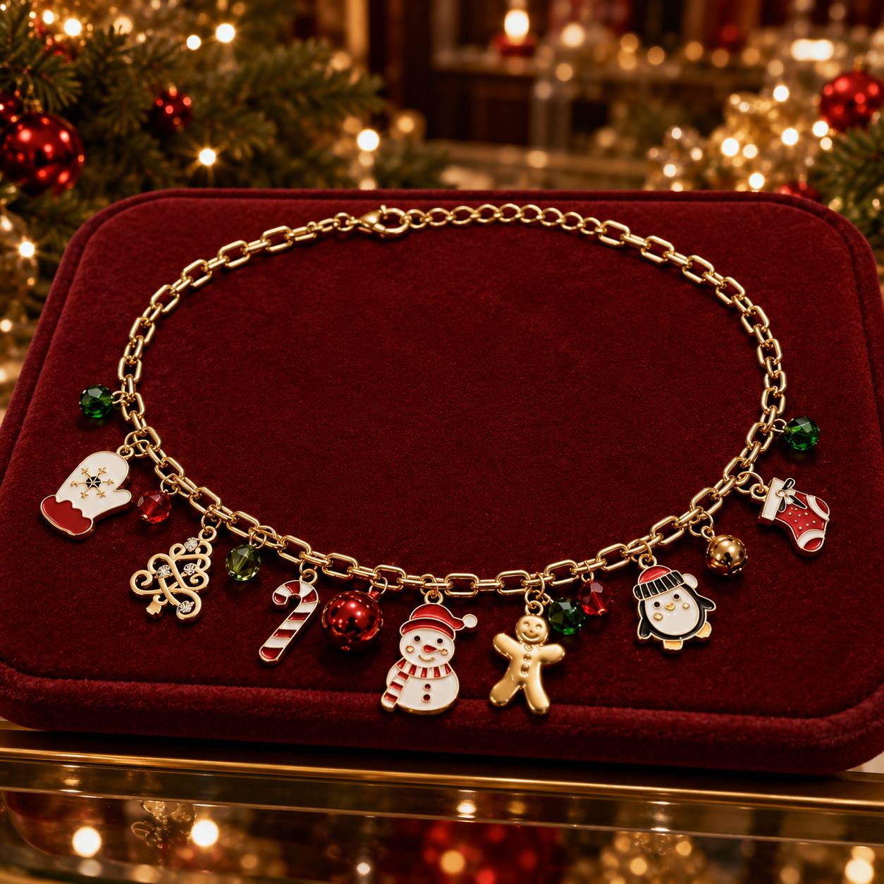 Collar Charms · Accesorios Navideños · Santa Shop Guatemala
