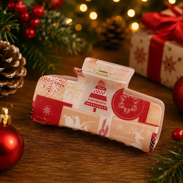 Gancho Arbolitos rojos, 10cm · Accesorios Navideños · Santa Shop Guatemala