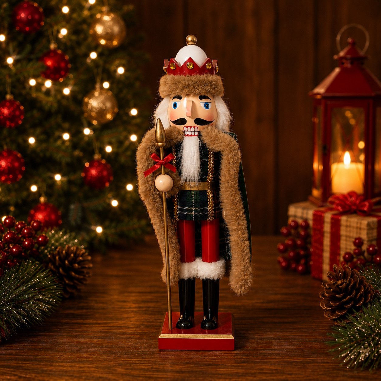 Bosque Corona 40cm · Cascanueces · Santa Shop Guatemala