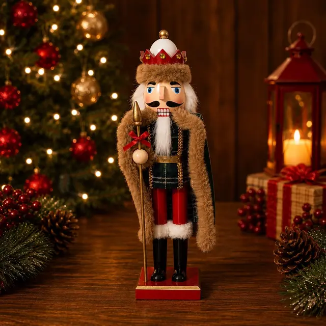 Bosque Corona 40cm · Cascanueces · Santa Shop Guatemala