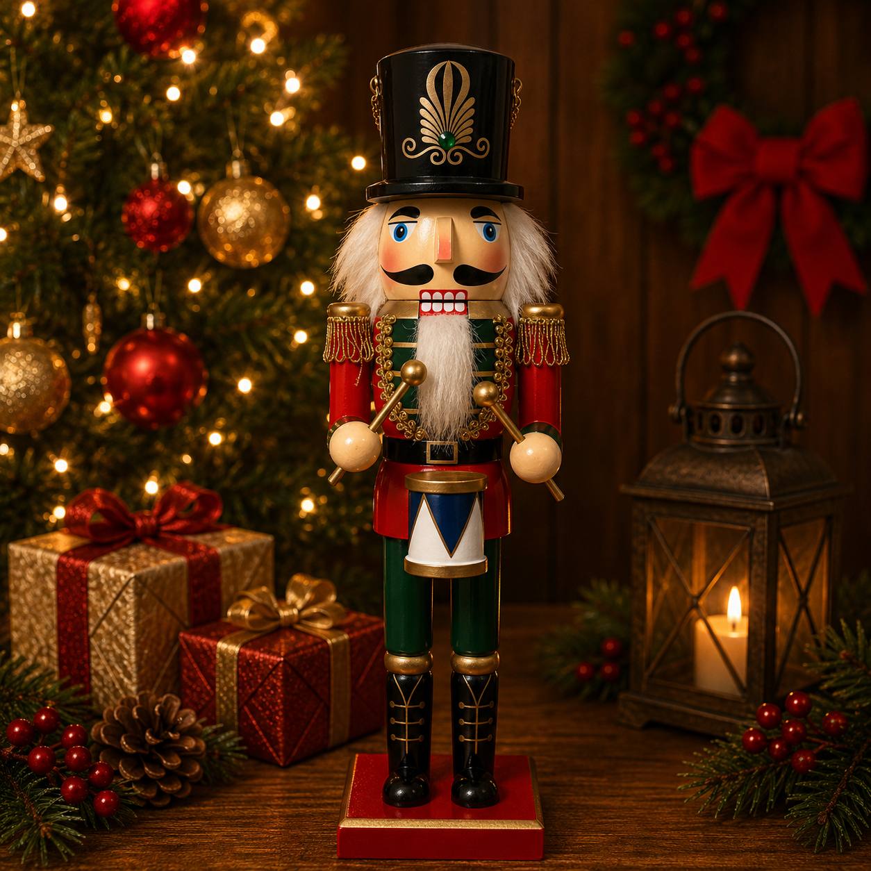 Clásico tambor 40cm · Cascanueces · Santa Shop Guatemala