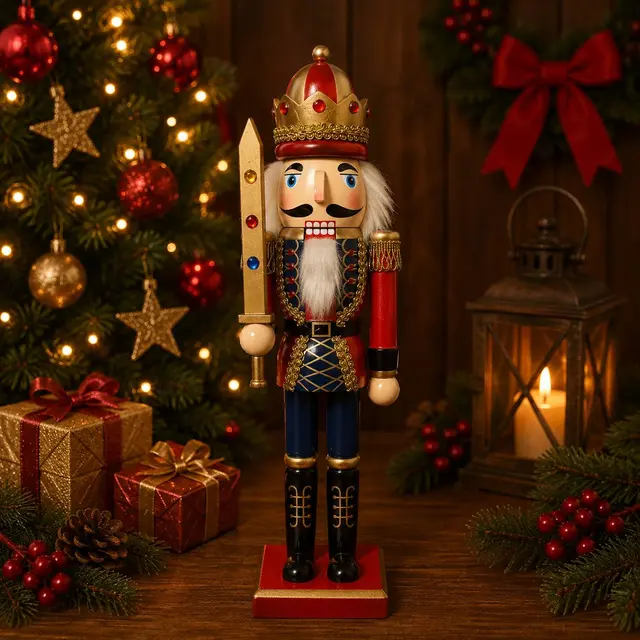 Corona Clásicos 40cm · Cascanueces · Santa Shop Guatemala