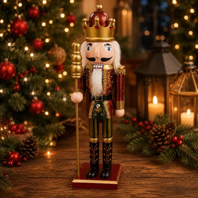 Corona Metálico 40cm · Cascanueces · Santa Shop Guatemala