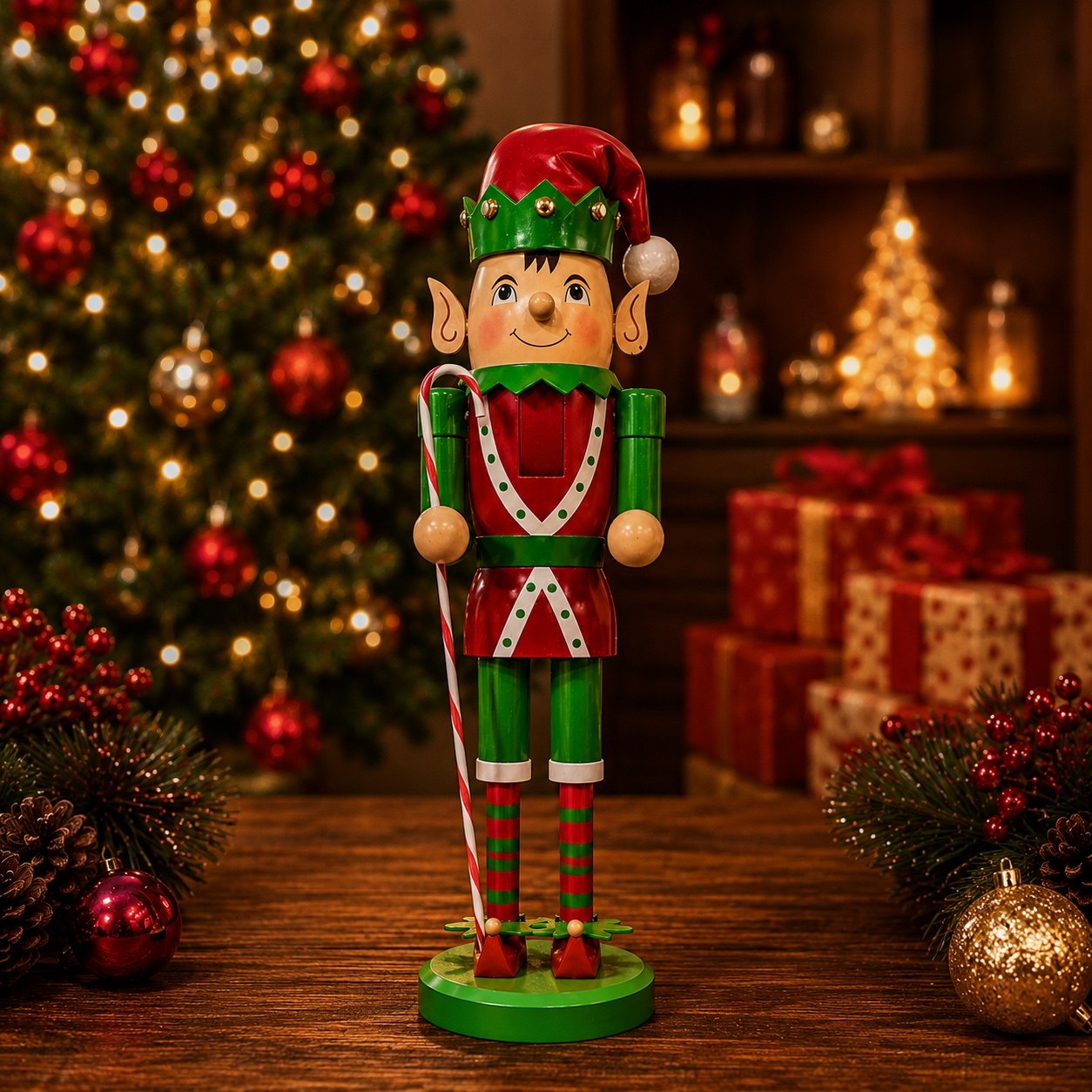 Duende candy cane 60cm · Cascanueces · Santa Shop Guatemala