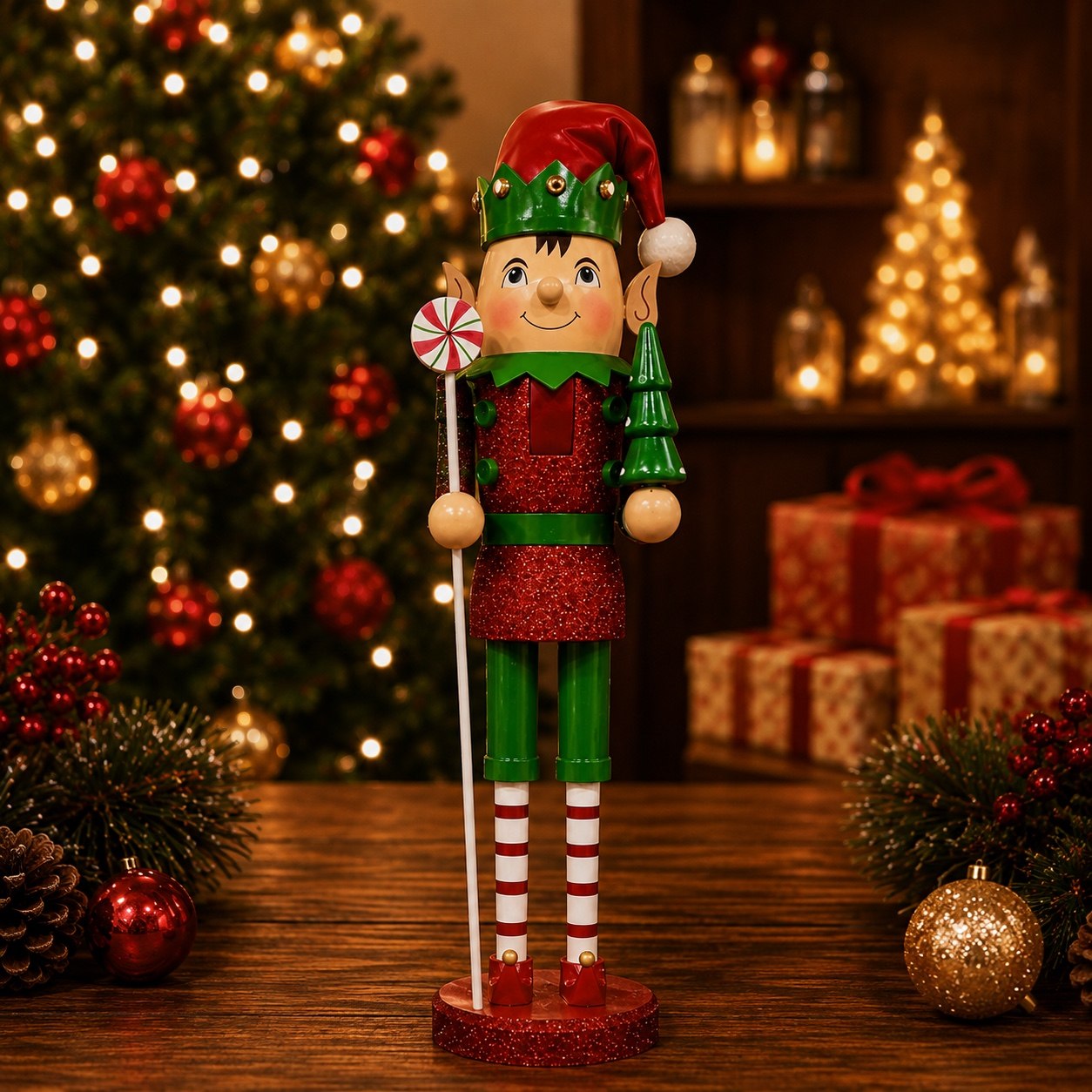 Duende Glitter 40cm · Cascanueces · Santa Shop Guatemala