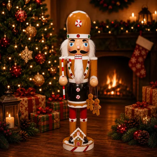 Galletas café 40cm · Cascanueces · Santa Shop Guatemala