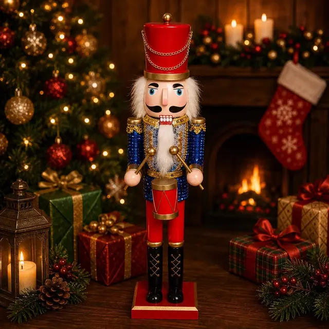 Lentejuelas Azul 40cm · Cascanueces · Santa Shop Guatemala