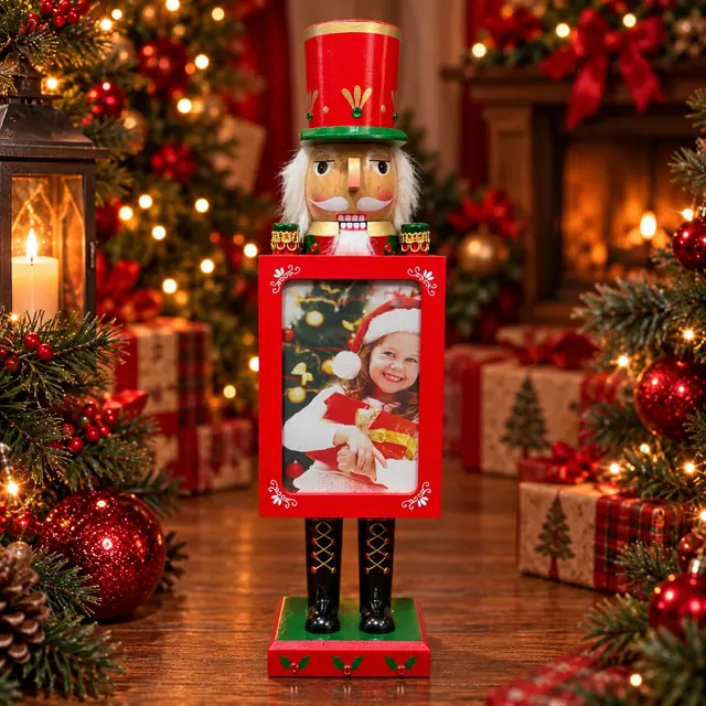 Marco Rojo 40cm · Cascanueces · Santa Shop Guatemala