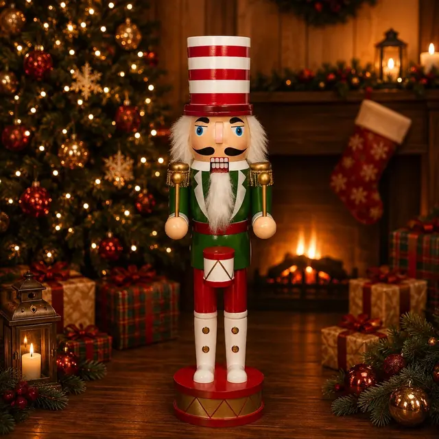 Músico tambor 40cm · Cascanueces · Santa Shop Guatemala
