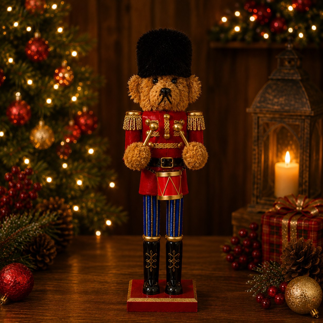 Oso Tambor 40cm · Cascanueces · Santa Shop Guatemala