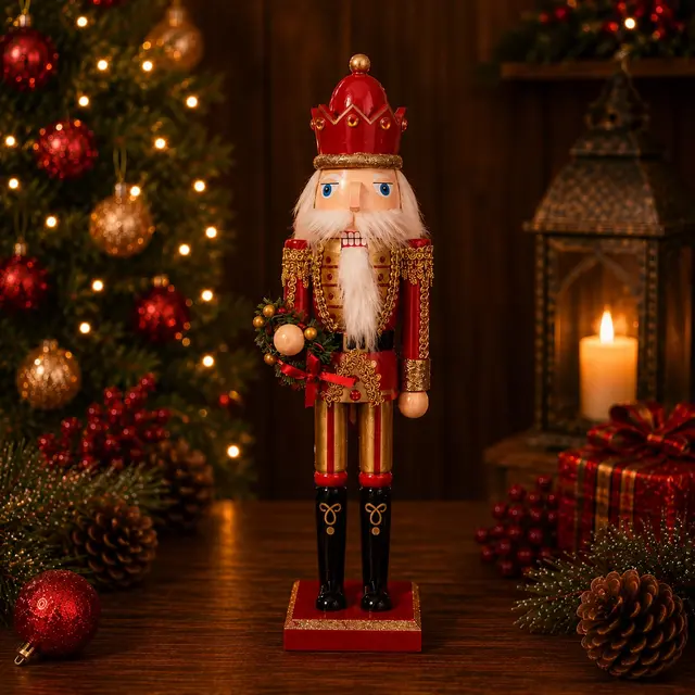 Royals Guirnalda 40cm · Cascanueces · Santa Shop Guatemala