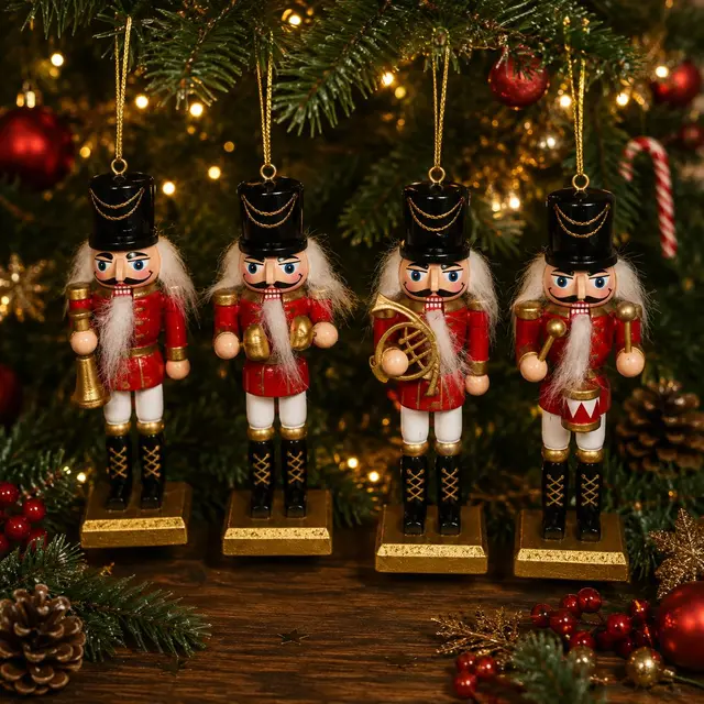 Set Músicos Rojo 14cm · Cascanueces · Santa Shop Guatemala
