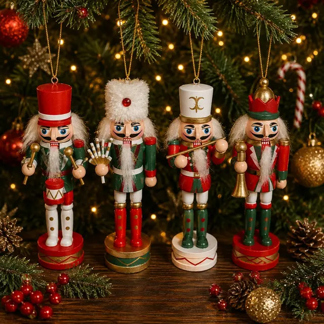 Set Músicos Verde 14cm · Cascanueces · Santa Shop Guatemala