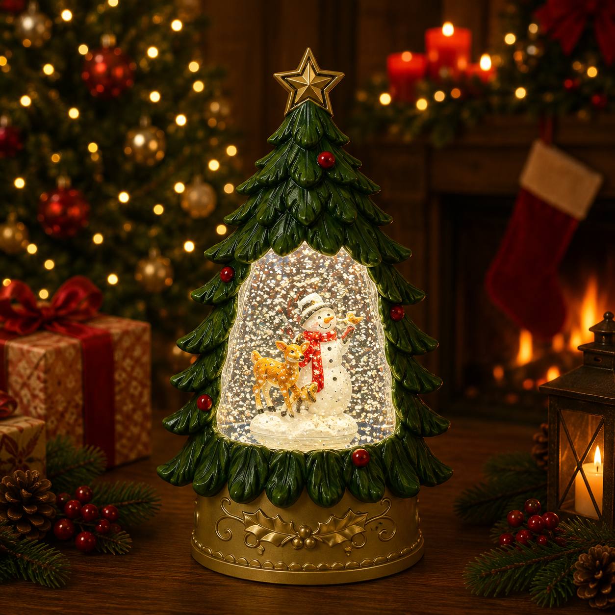 Arbolito Frosty, 25cm · Globos de Nieve · Santa Shop Guatemala