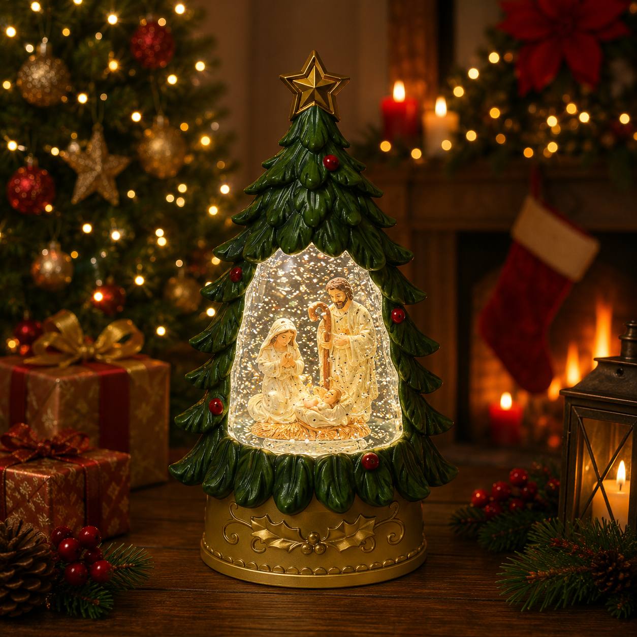 Arbolito Nacimiento, 25cm · Globos de Nieve · Santa Shop Guatemala