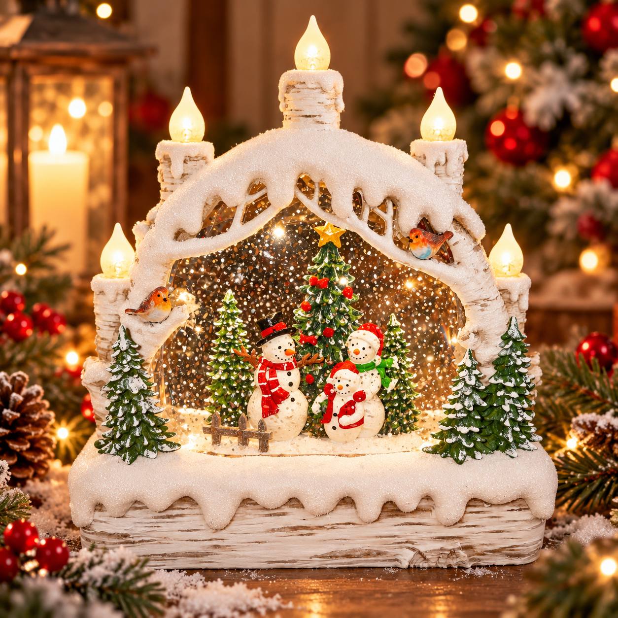 Arco Nevado Frosty, 22cm · Globos de Nieve · Santa Shop Guatemala