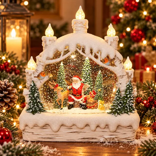 Arco nevado Santa, 22cm · Globos de Nieve · Santa Shop Guatemala