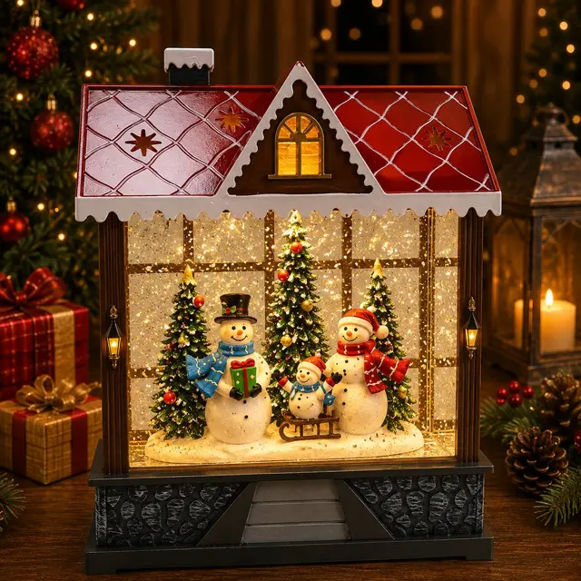 Casita Frostys, 28cm · Globos de Nieve · Santa Shop Guatemala