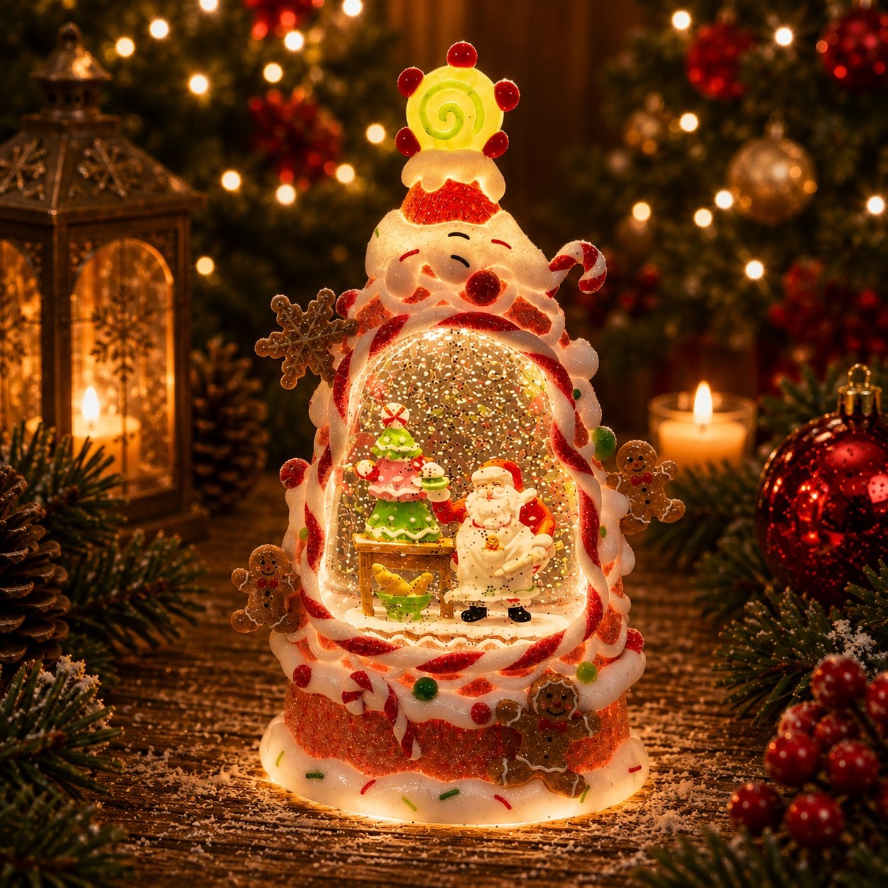 Ginger Santa, 30cm · Globos de Nieve · Santa Shop Guatemala