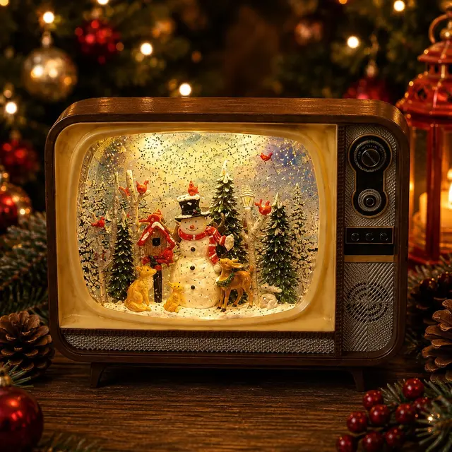 TV Retro Frosty, 28cm · Globos de Nieve · Santa Shop Guatemala