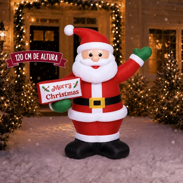 Santa con Letrero, 120cm · Inflables · Santa Shop Guatemala