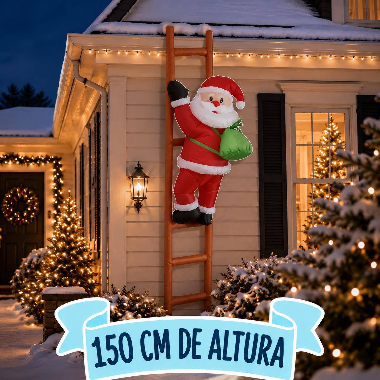 Santa en Escalera, 150cm · Inflables · Santa Shop Guatemala