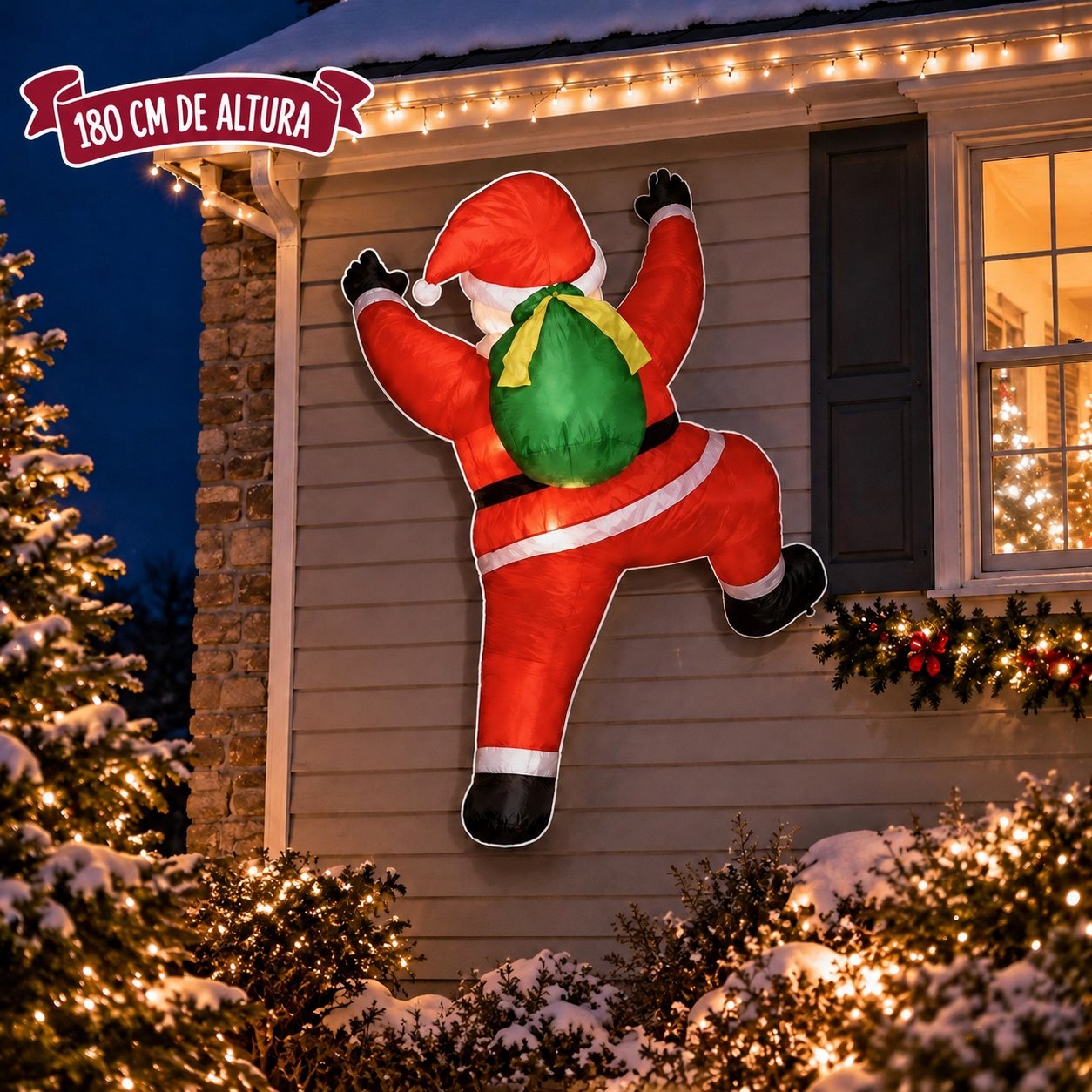 Santa Subiendo Pared, 180 cm · Inflables · Santa Shop Guatemala