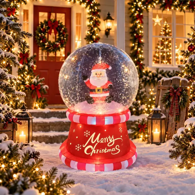 Snowglobe Santa, 2m · Inflables · Santa Shop Guatemala