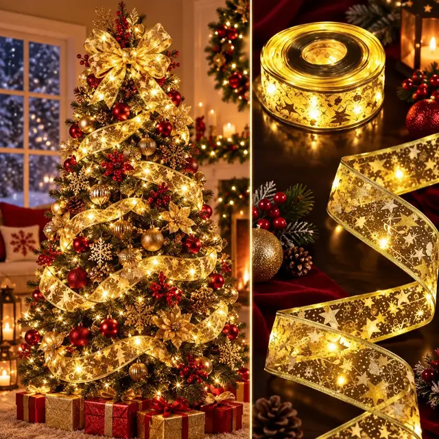 Listón con luces, 5m · Luces de Navidad · Santa Shop Guatemala