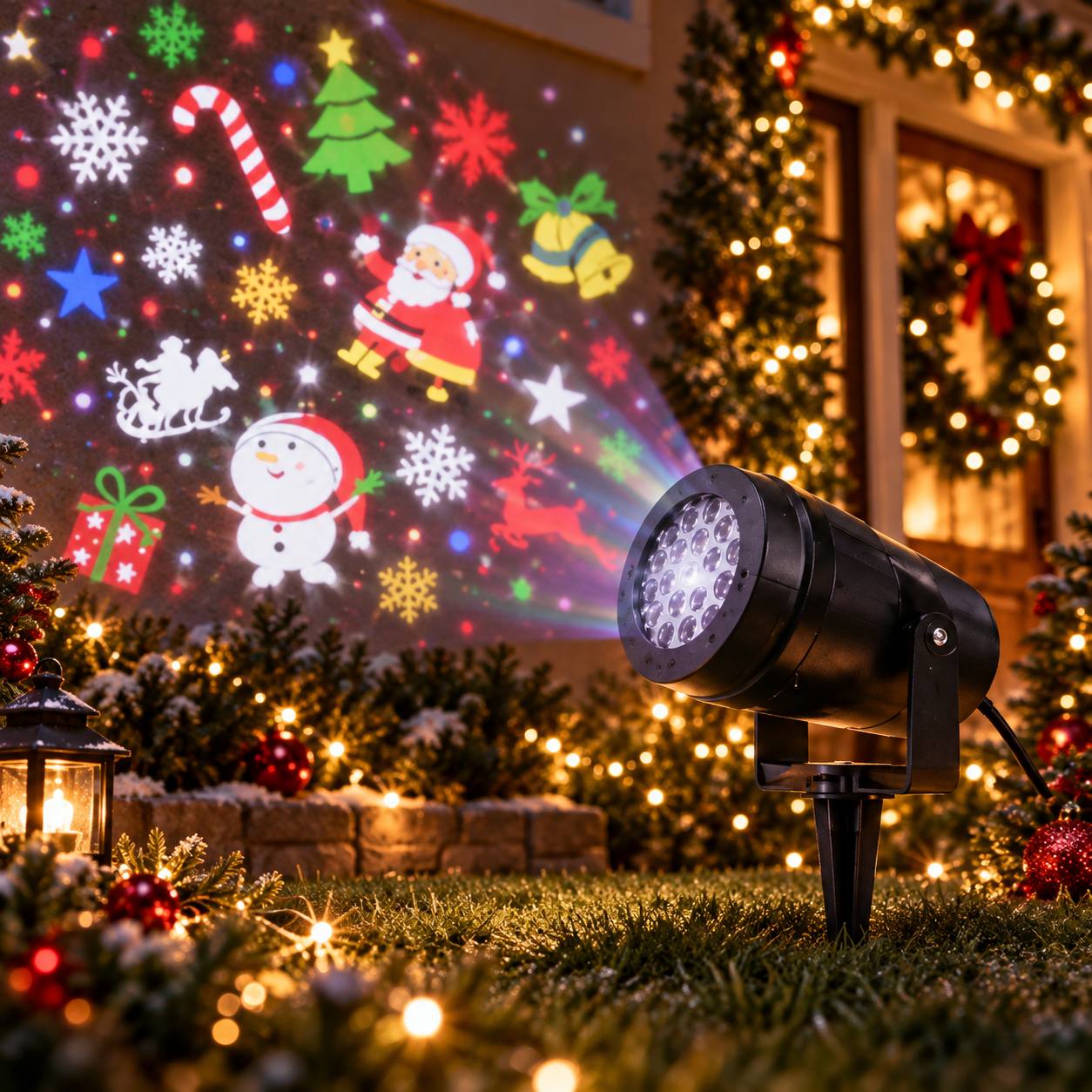 Proyector Figuras Santa · Luces de Navidad · Santa Shop Guatemala