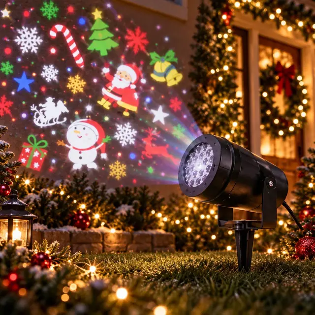 Proyector Figuras Santa · Luces de Navidad · Santa Shop Guatemala