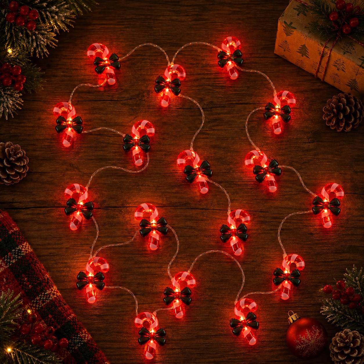 Serie de Luces Candy Cane, 2m · Luces de Navidad · Santa Shop Guatemala