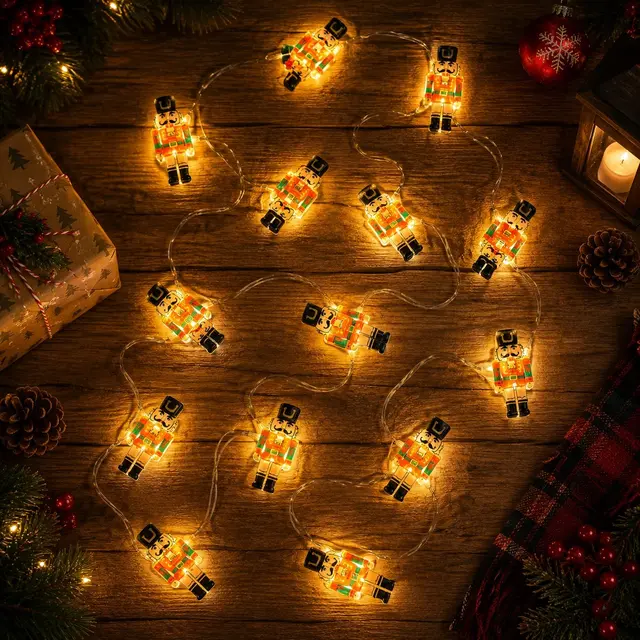 Serie de luces cascanueces, 2m · Luces de Navidad · Santa Shop Guatemala