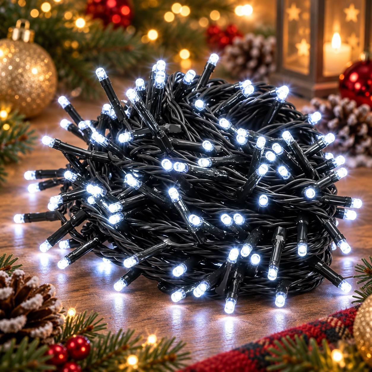 Serie de luces fría, 7m · Luces de Navidad · Santa Shop Guatemala
