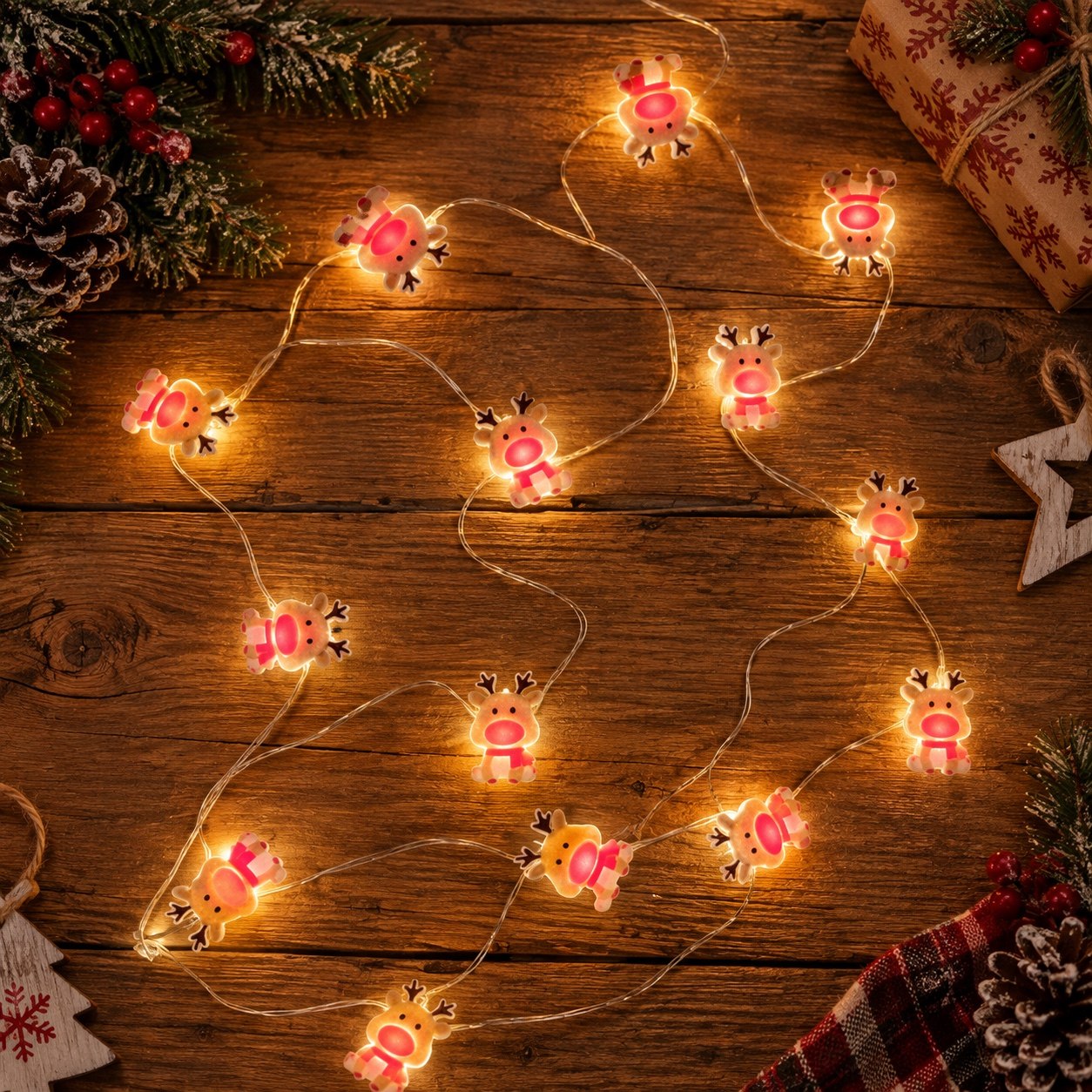 Serie de luces rudolph, 2m · Luces de Navidad · Santa Shop Guatemala