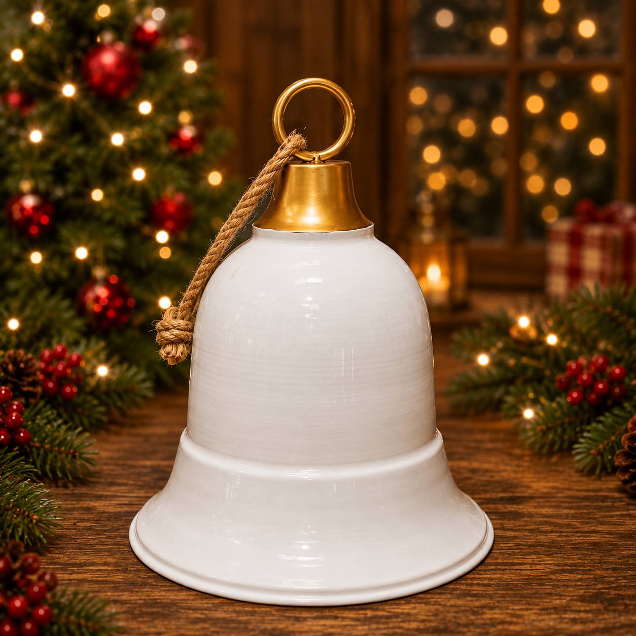 Campana Metal Blanca 30cm · Novedades · Santa Shop Guatemala
