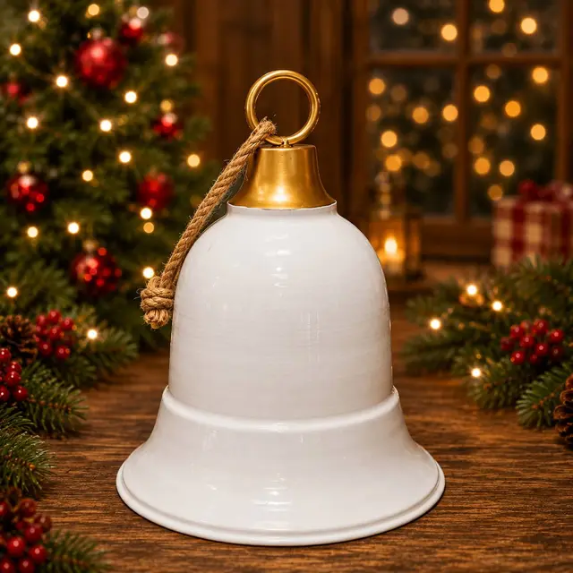 Campana Metal Blanca 30cm · Novedades · Santa Shop Guatemala