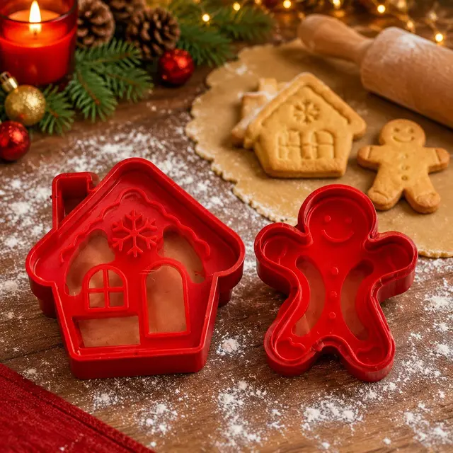 Moldes Galleta - Casa y Gingerman, 8cm · Novedades · Santa Shop Guatemala
