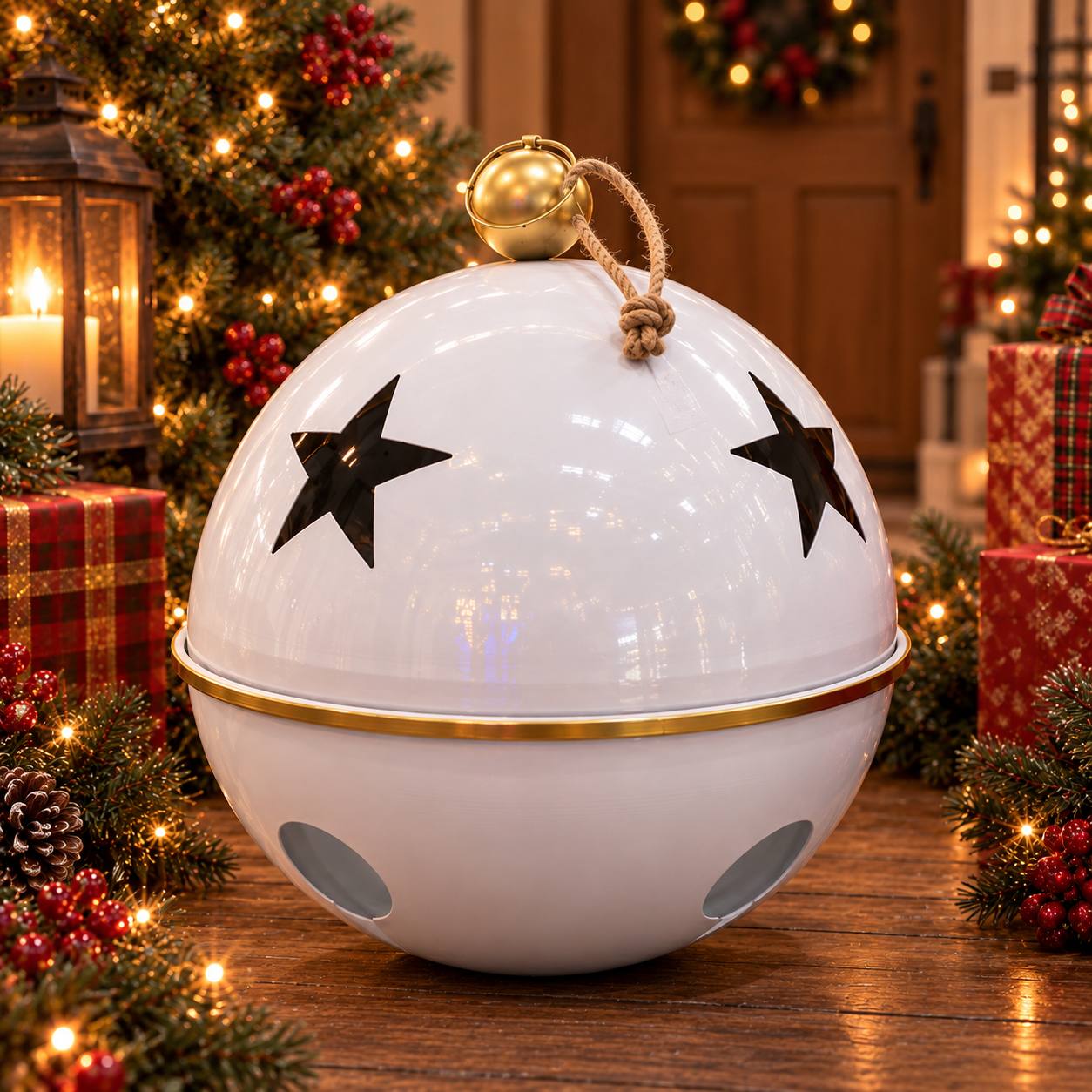 Ornament Metal blanco 40cm · Novedades · Santa Shop Guatemala