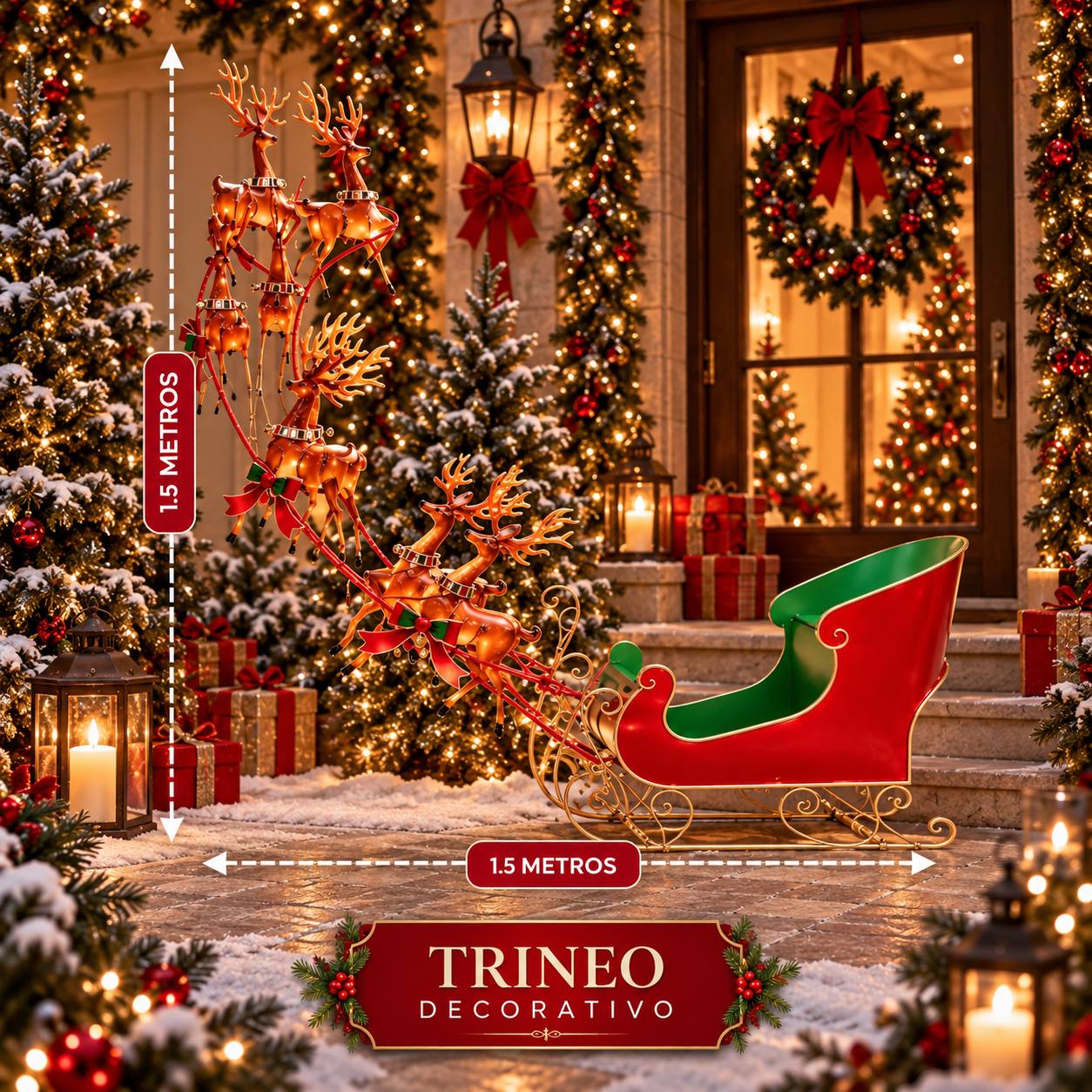 Trineo Metal, 1.5m · Novedades · Santa Shop Guatemala