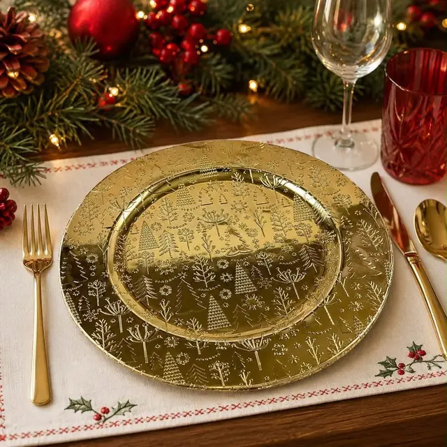 Baja Plato Navideño · Platos y Mesa · Santa Shop Guatemala