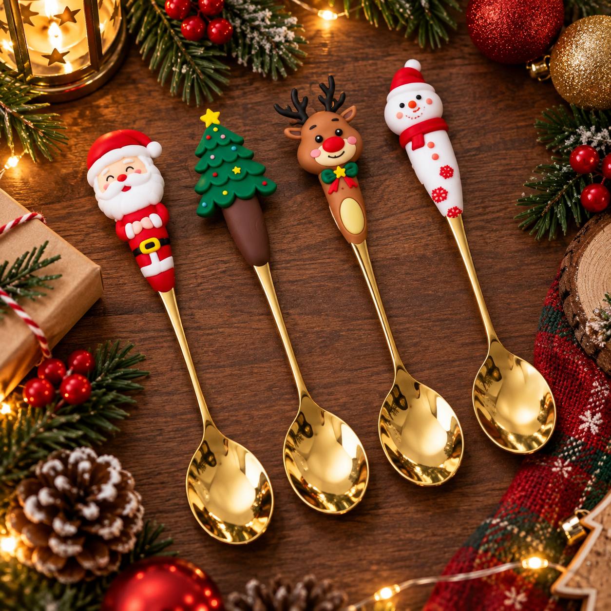 Cuarteto de cucharas · Platos y Mesa · Santa Shop Guatemala