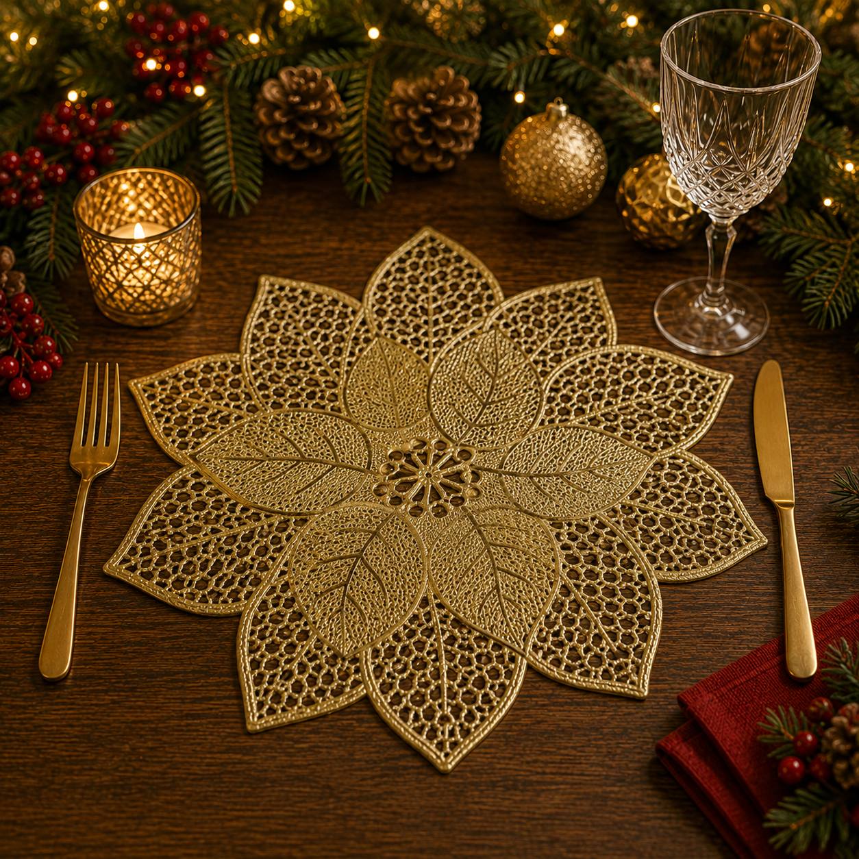 Individual pascua dorado, 45cm · Platos y Mesa · Santa Shop Guatemala