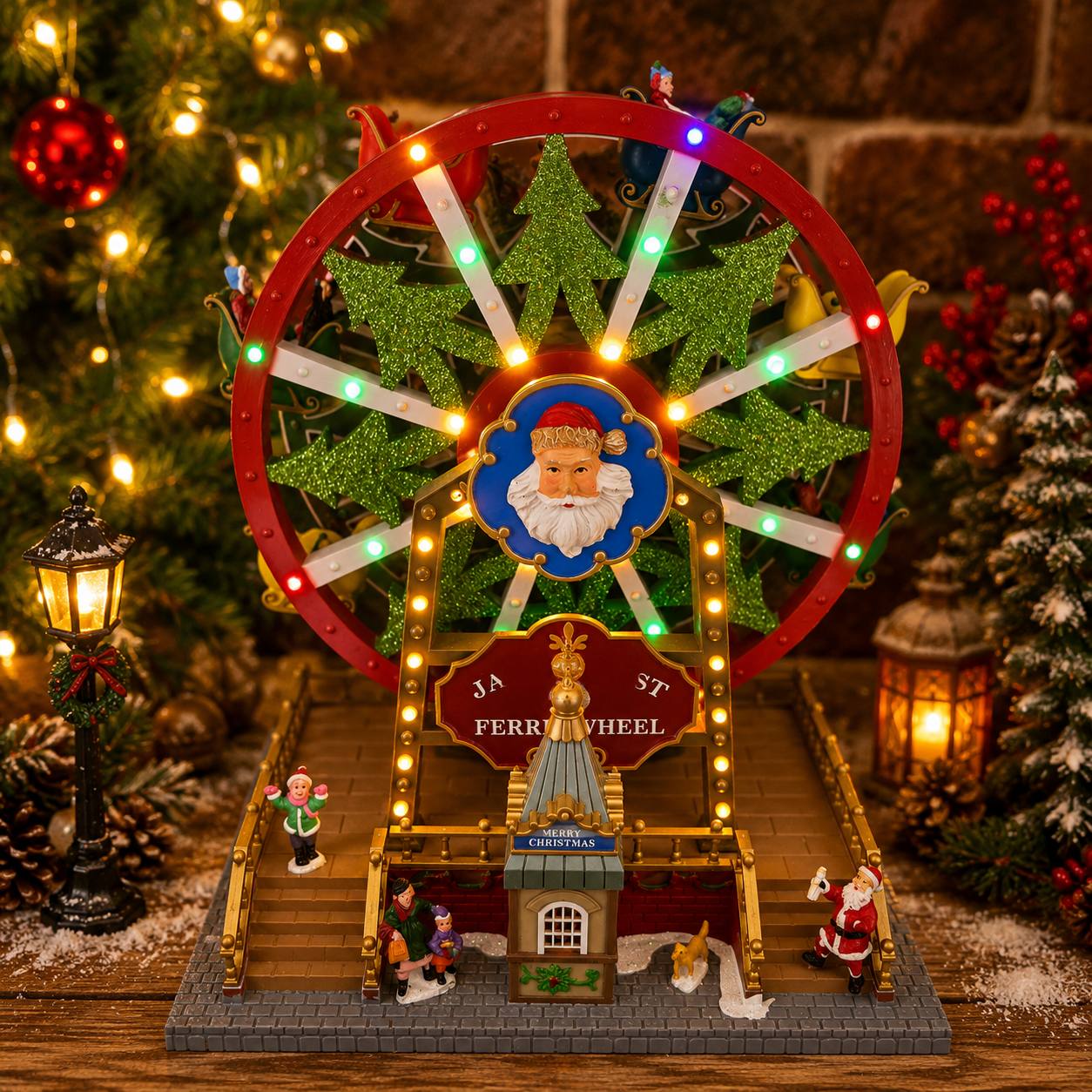 Ferris Wheel Verde, 40cm · Villas Navideñas · Santa Shop Guatemala