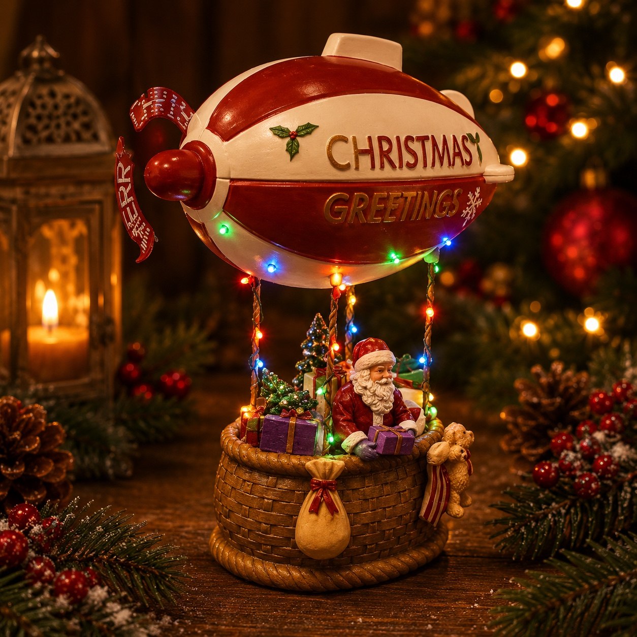 Globo Aerostático, 35cm · Villas Navideñas · Santa Shop Guatemala