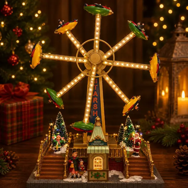 Juego Cohetes, 40cm · Villas Navideñas · Santa Shop Guatemala