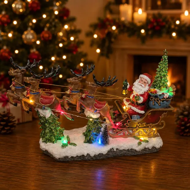 Santa Trineo, 28cm · Villas Navideñas · Santa Shop Guatemala